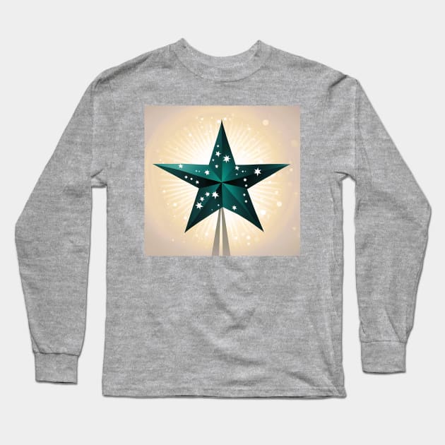 Christmas Star Long Sleeve T-Shirt by FineArtworld7